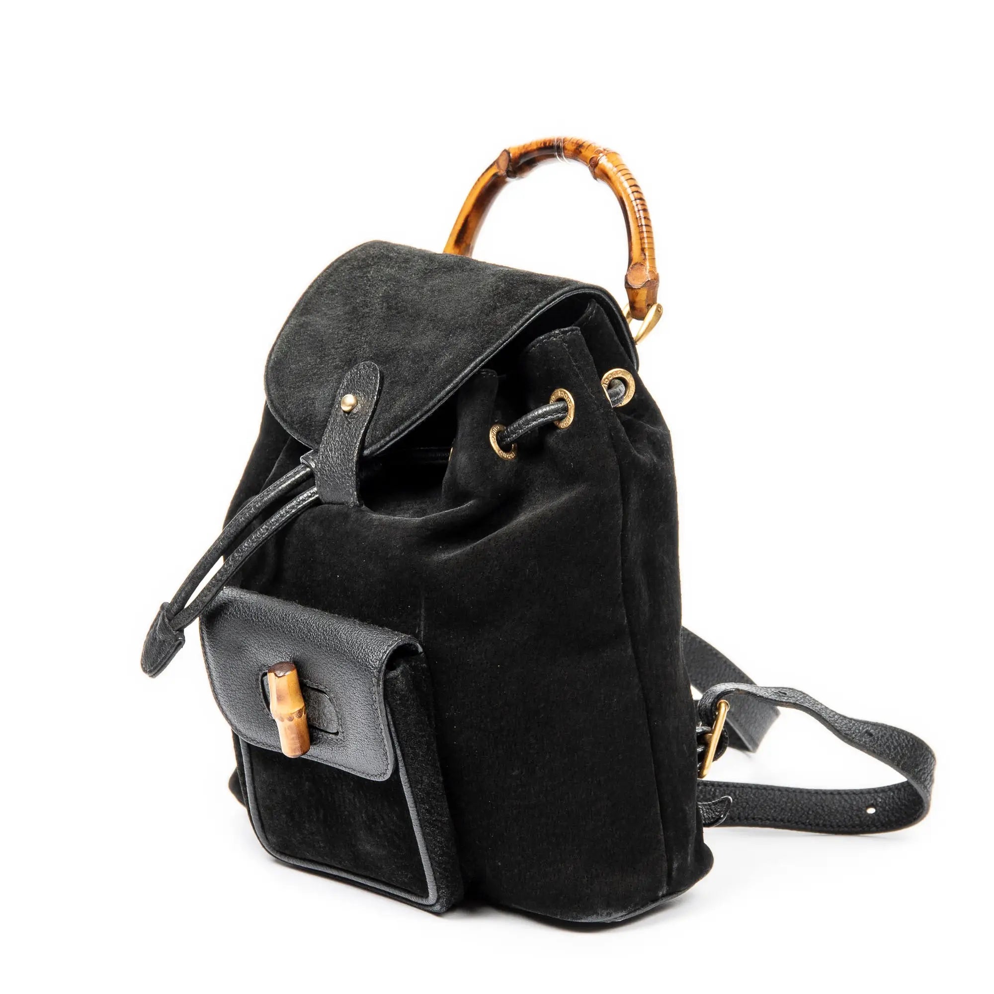 Gucci - Mini Sac à Dos Bambou - Noir
