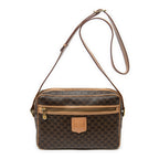 Shoulder bag Zip Crossbody Brown Macadam Coated Canvas