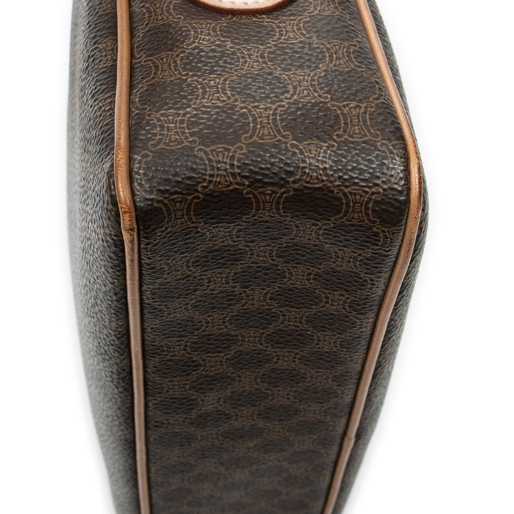 Shoulder bag Zip Crossbody Brown Macadam Coated Canvas