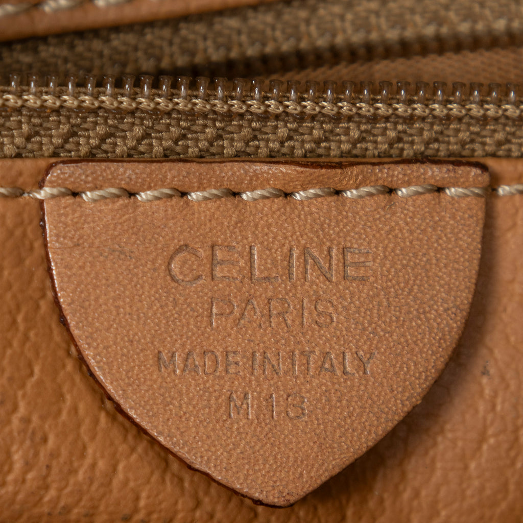 Shoulder bag Zip Crossbody Brown Macadam Coated Canvas