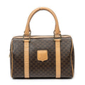 Handbag Mini Boston Brown Macadam Coated Canvas