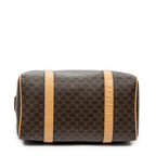 Handbag Mini Boston Brown Macadam Coated Canvas