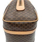 Handbag Mini Boston Brown Macadam Coated Canvas