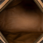 Handbag Mini Boston Brown Macadam Coated Canvas