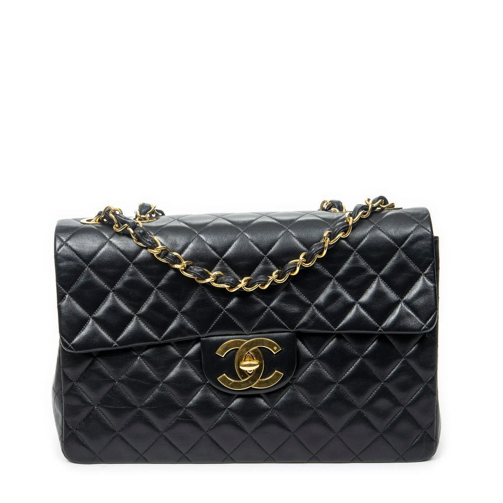 Chanel - Maxi Jumbo XL à rabat - Noir