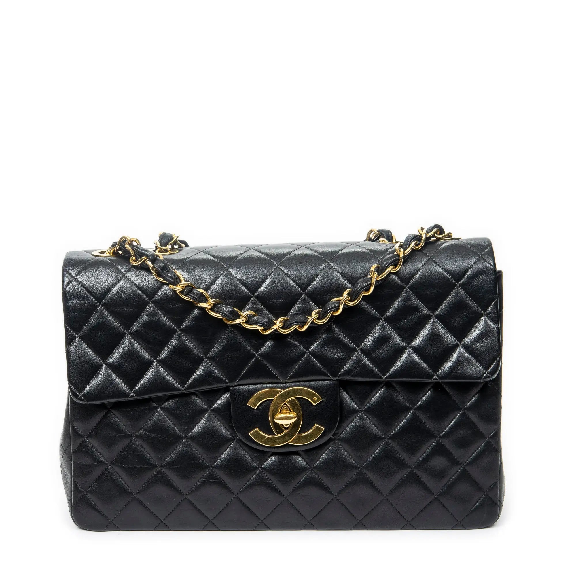 Chanel - Maxi Jumbo XL à rabat - Noir
