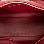 Handbag Amazona 36 Burgundy Grained Calfskin Leather
