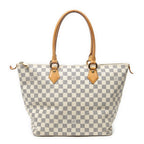 Shoulder Bag Saleya MM Ivory Damier Azur