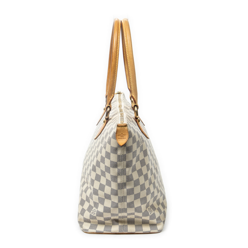 Shoulder Bag Saleya MM Ivory Damier Azur