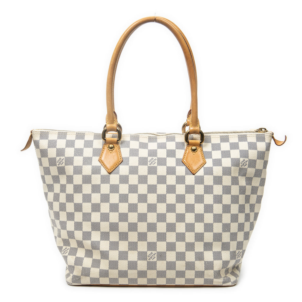 Shoulder Bag Saleya MM Ivory Damier Azur