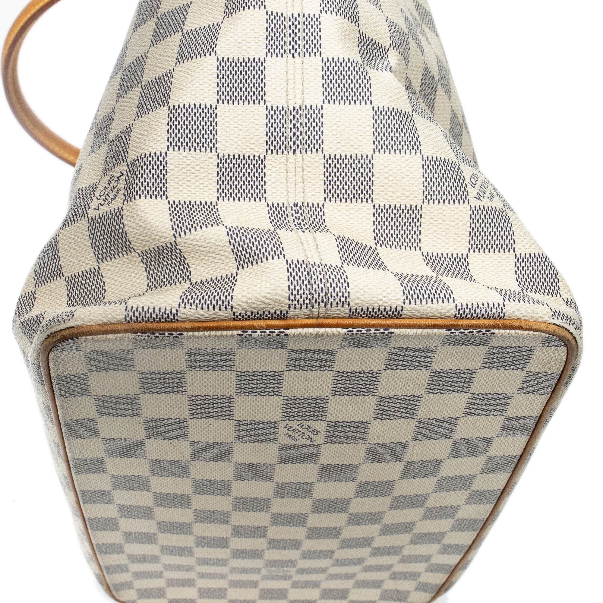 Shoulder Bag Saleya MM Ivory Damier Azur
