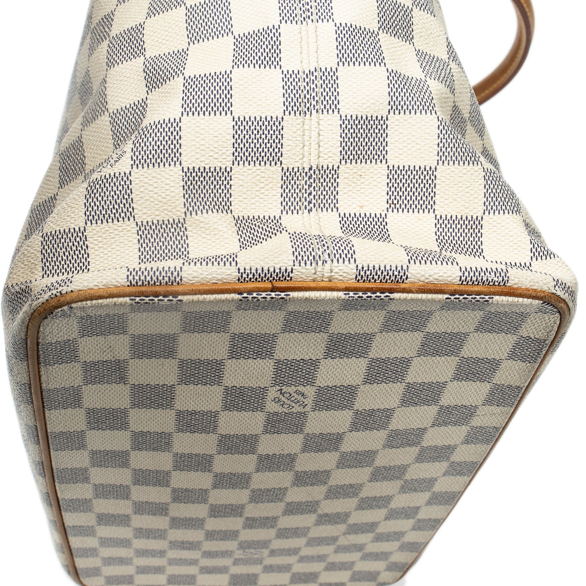 Shoulder Bag Saleya MM Ivory Damier Azur