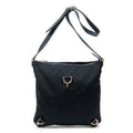 Shoulder Bag Abbey Crossbody Black Monogrammed Canvas