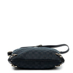 Shoulder Bag Abbey Crossbody Black Monogrammed Canvas