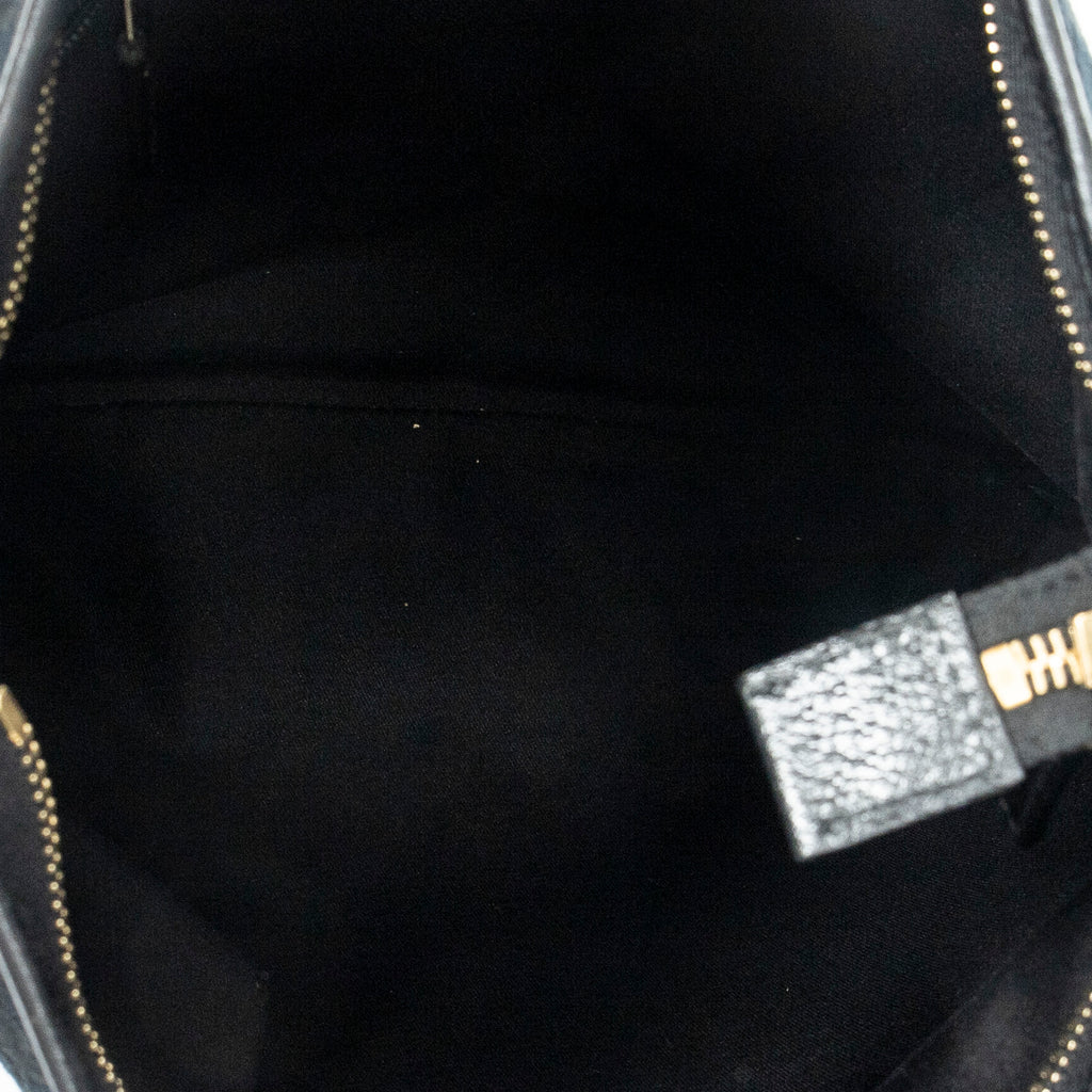 Shoulder Bag Abbey Crossbody Black Monogrammed Canvas