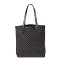 Shoulder Bag Shopping Tote Black Macadam Canvas