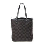 Shoulder Bag Shopping Tote Black Macadam Canvas