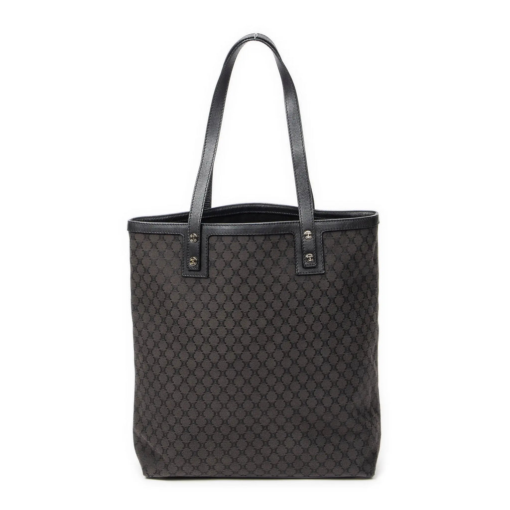 Bolso de hombro Tote de lona Macadam negra