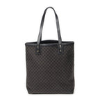 Bolso de hombro Tote de lona Macadam negra