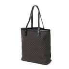 Shoulder Bag Shopping Tote Black Macadam Canvas