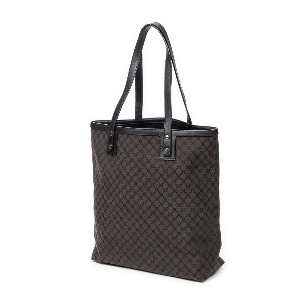 Bolso de hombro Tote de lona Macadam negra
