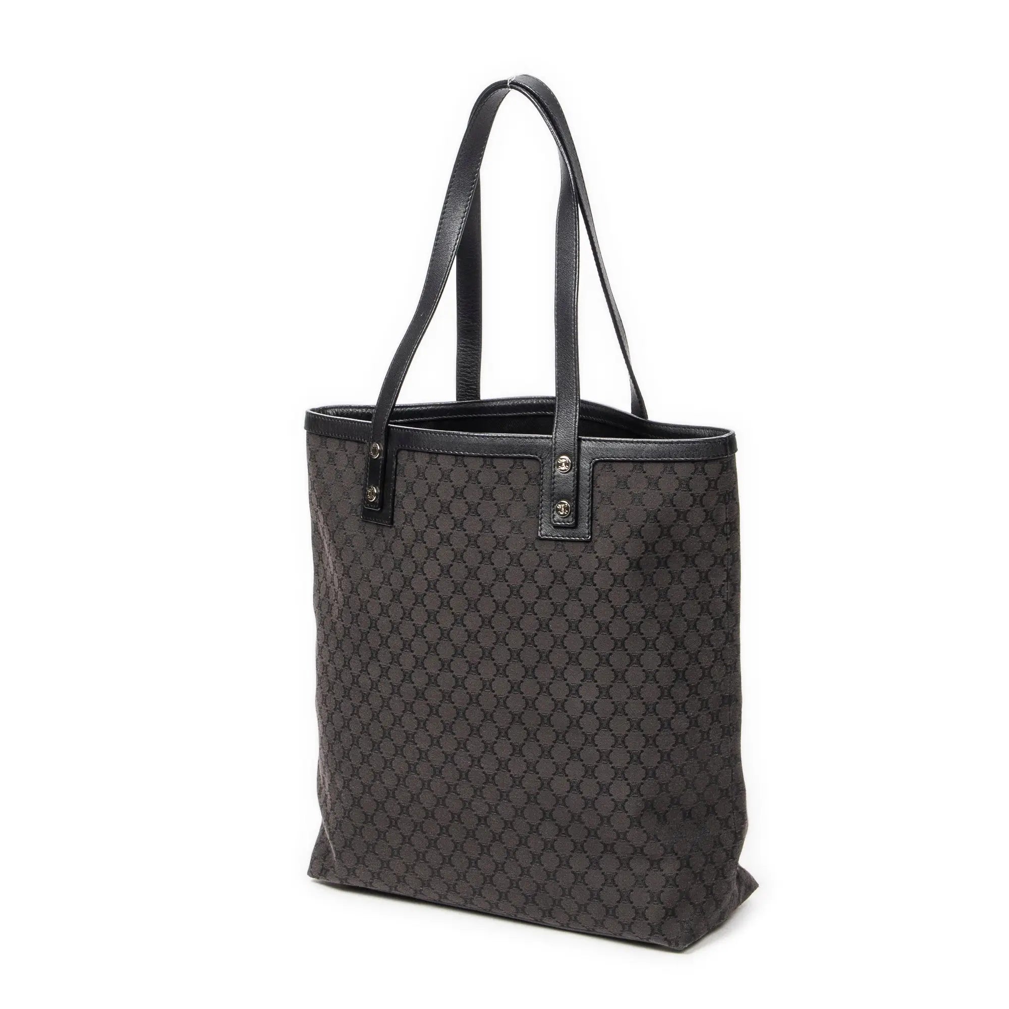 Bolso de hombro Tote de lona Macadam negra