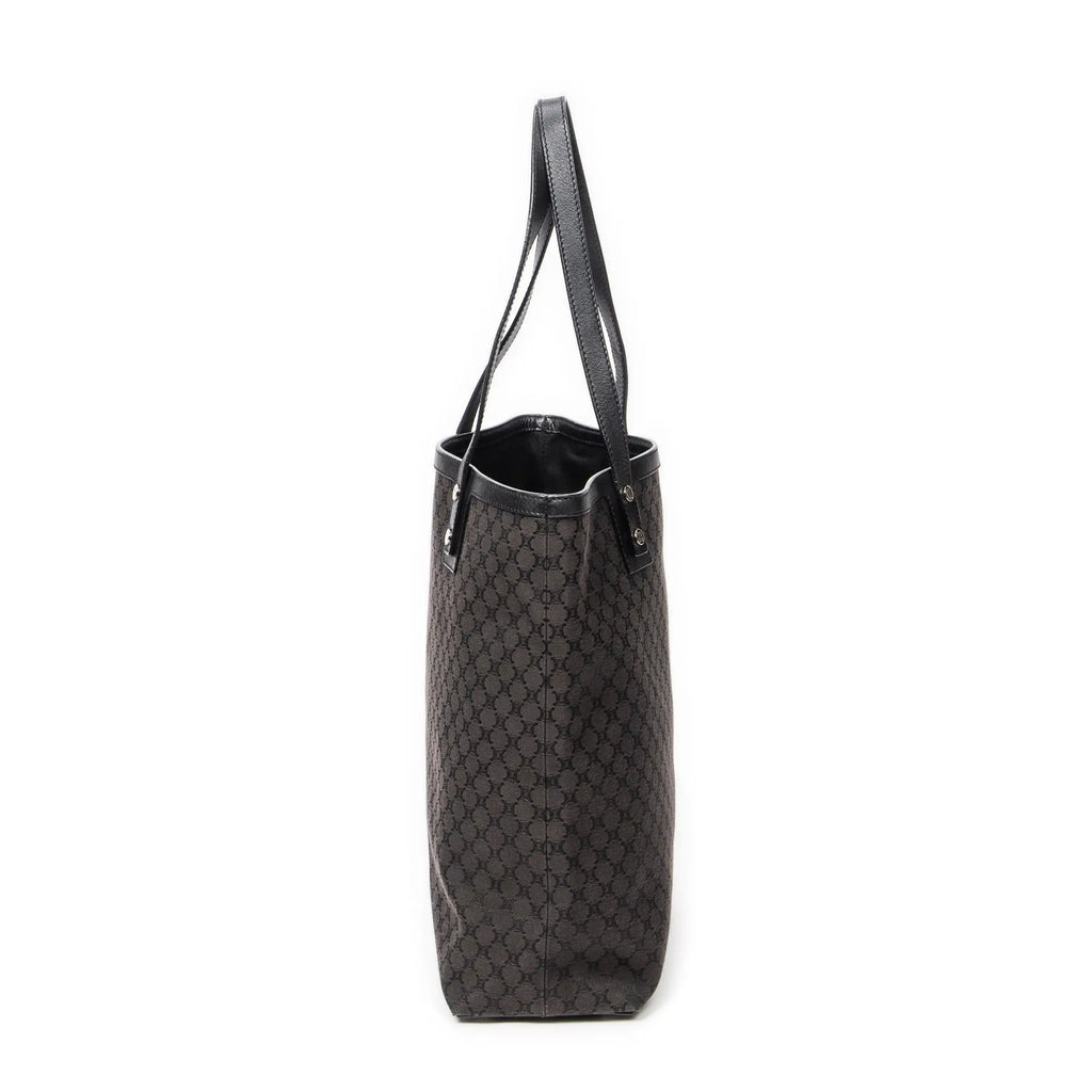Bolso de hombro Tote de lona Macadam negra