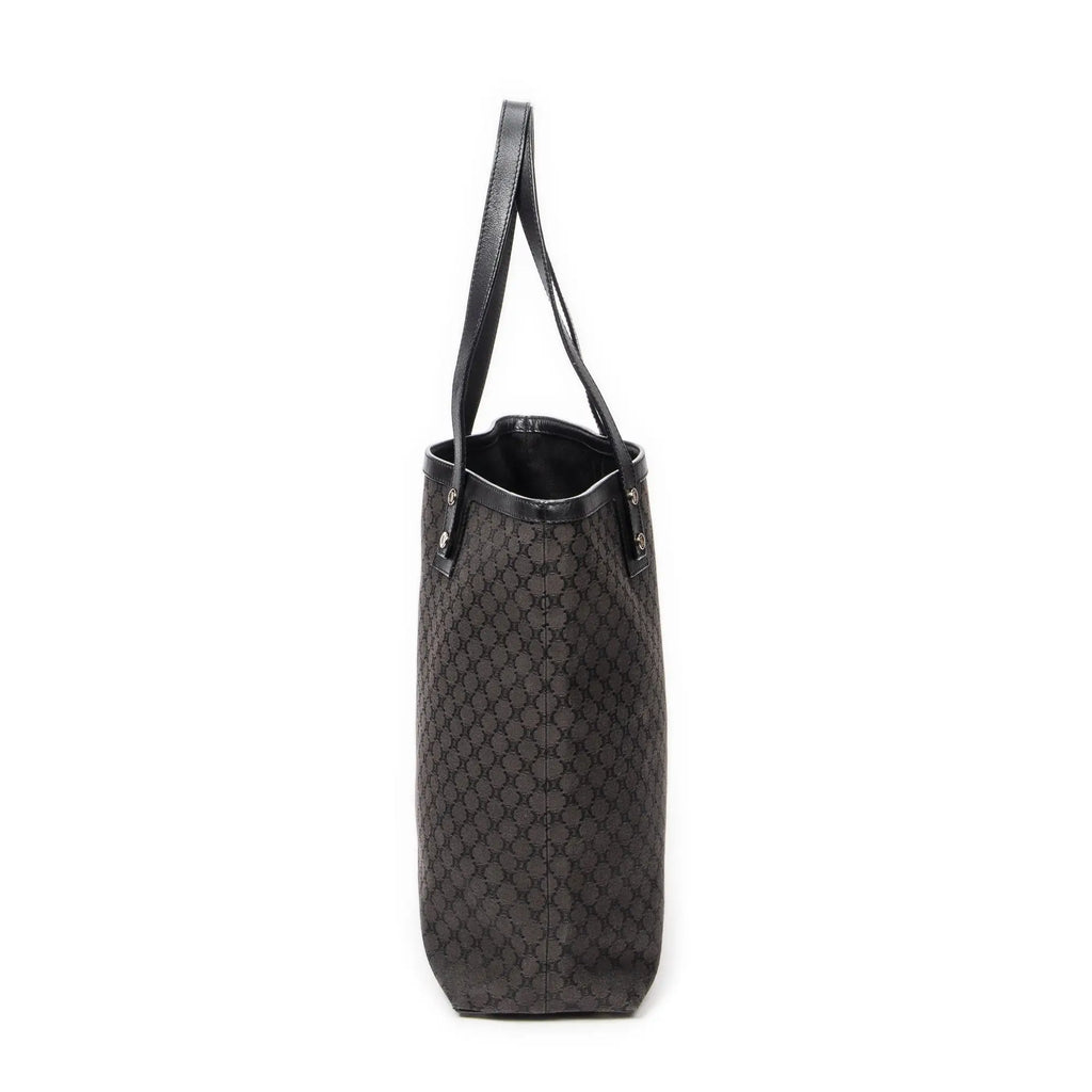 Bolso de hombro Tote de lona Macadam negra