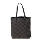 Shoulder Bag Shopping Tote Black Macadam Canvas