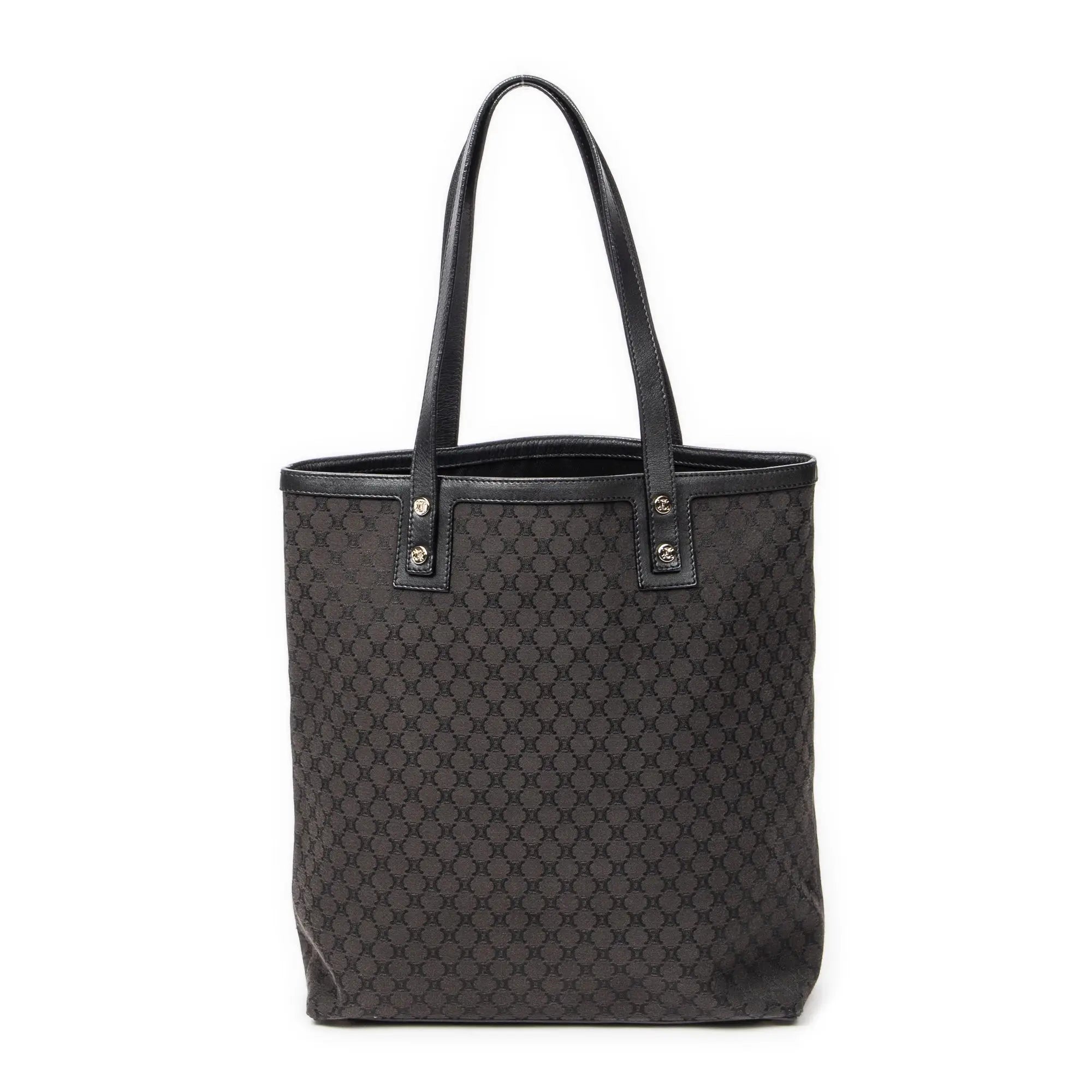 Bolso de hombro Tote de lona Macadam negra