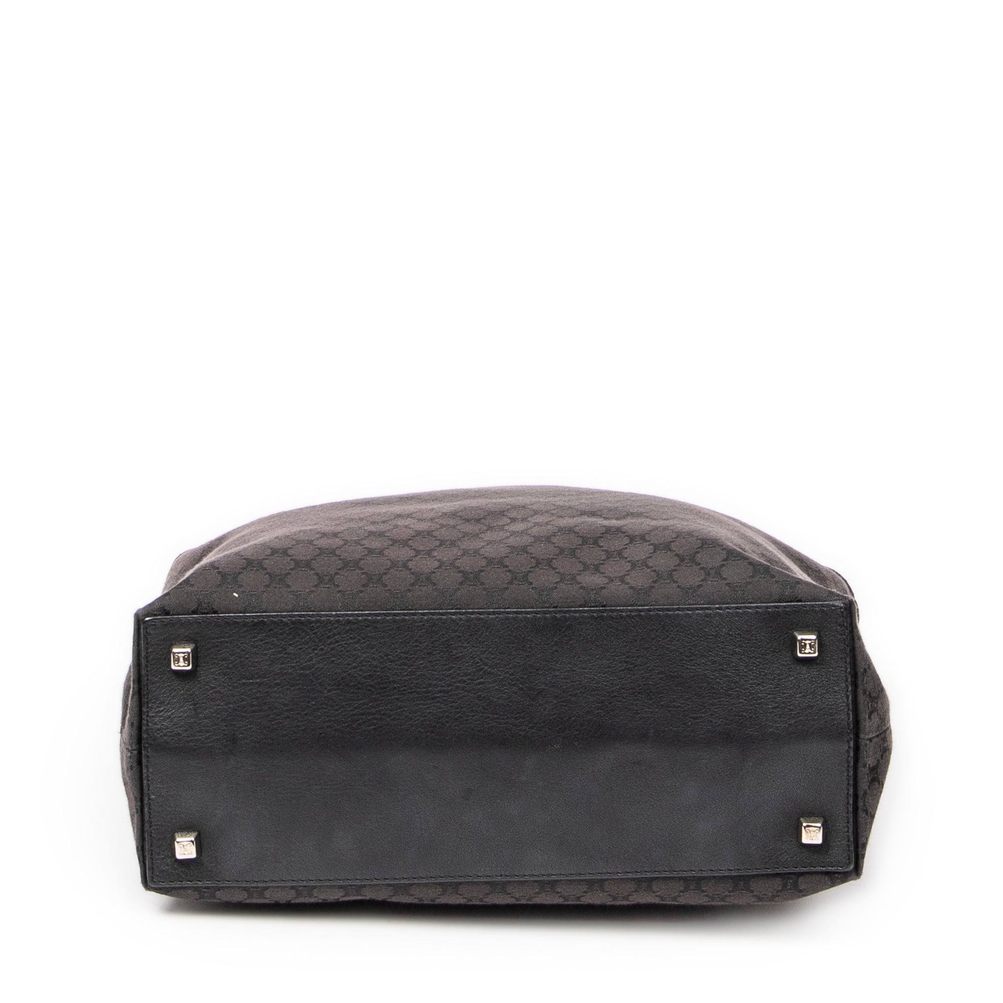Shoulder Bag Shopping Tote Black Macadam Canvas