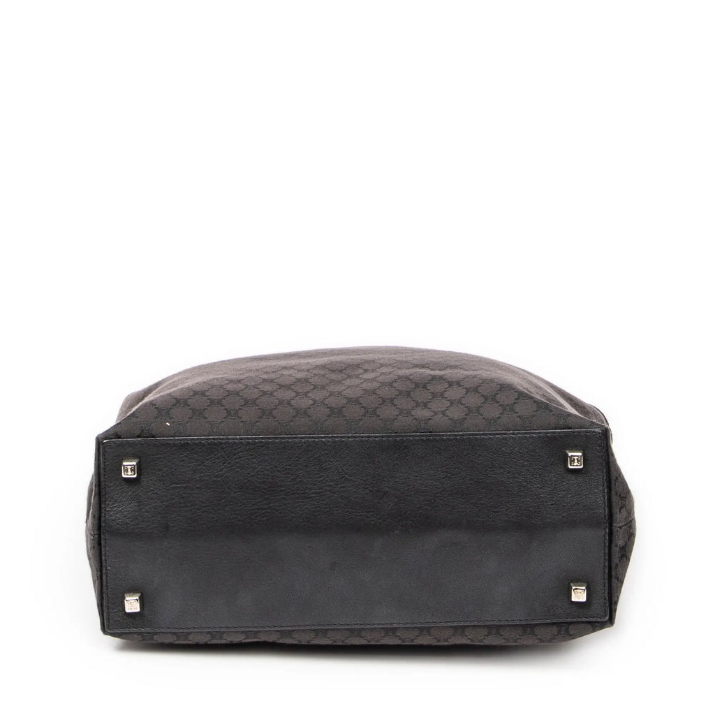 Bolso de hombro Tote de lona Macadam negra