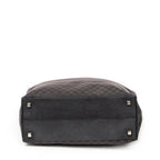Bolso de hombro Tote de lona Macadam negra