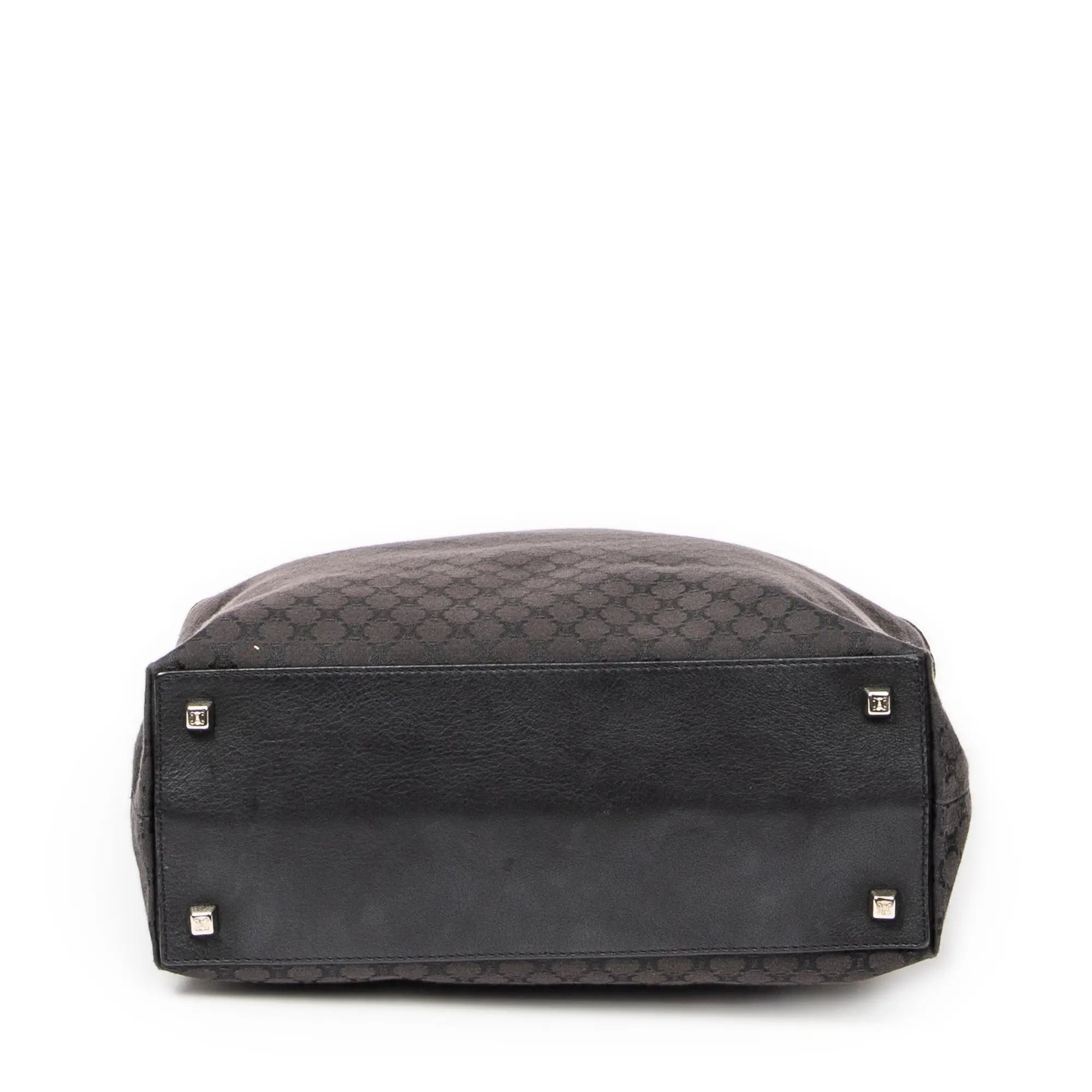 Bolso de hombro Tote de lona Macadam negra