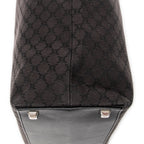Bolso de hombro Tote de lona Macadam negra