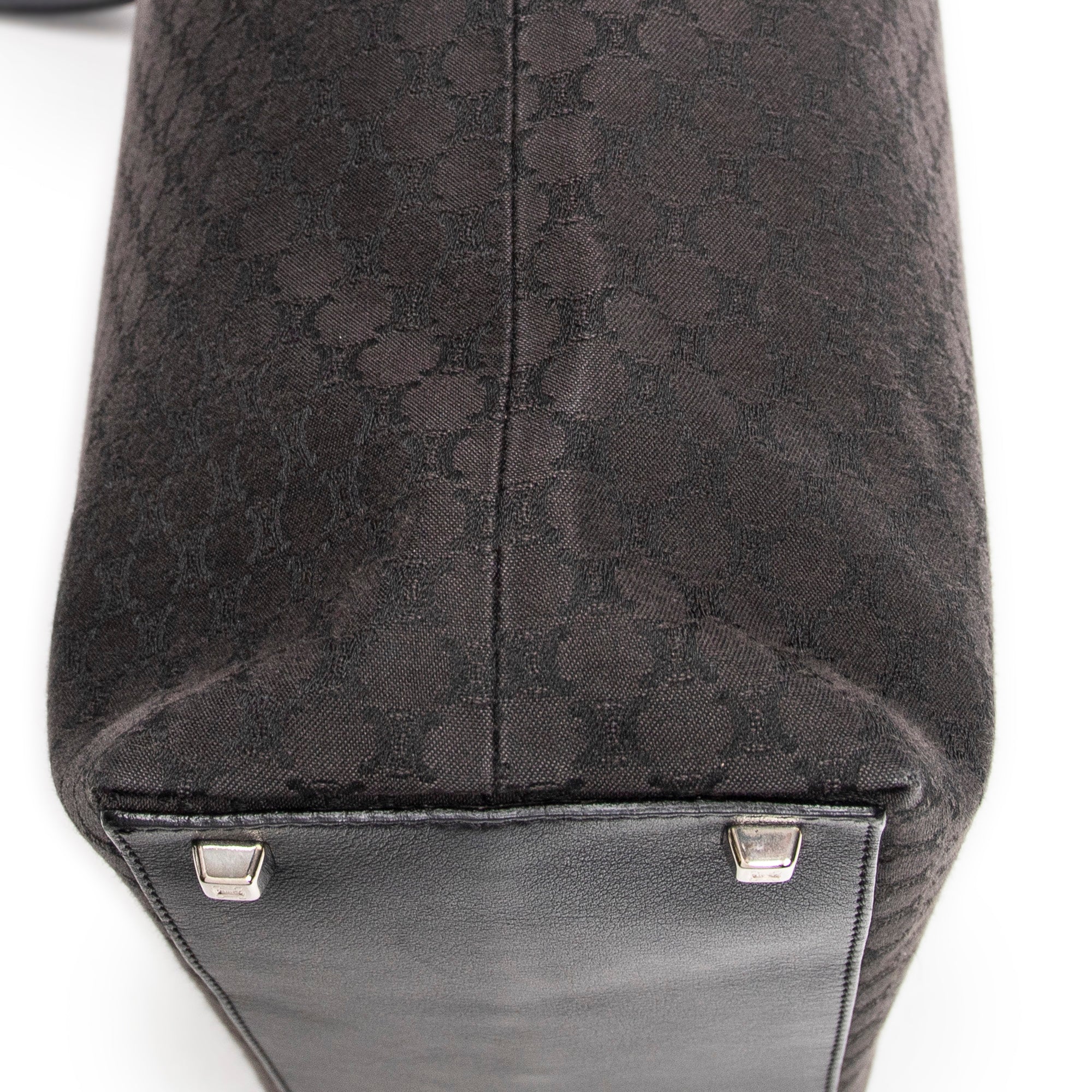 Shoulder Bag Shopping Tote Black Macadam Canvas