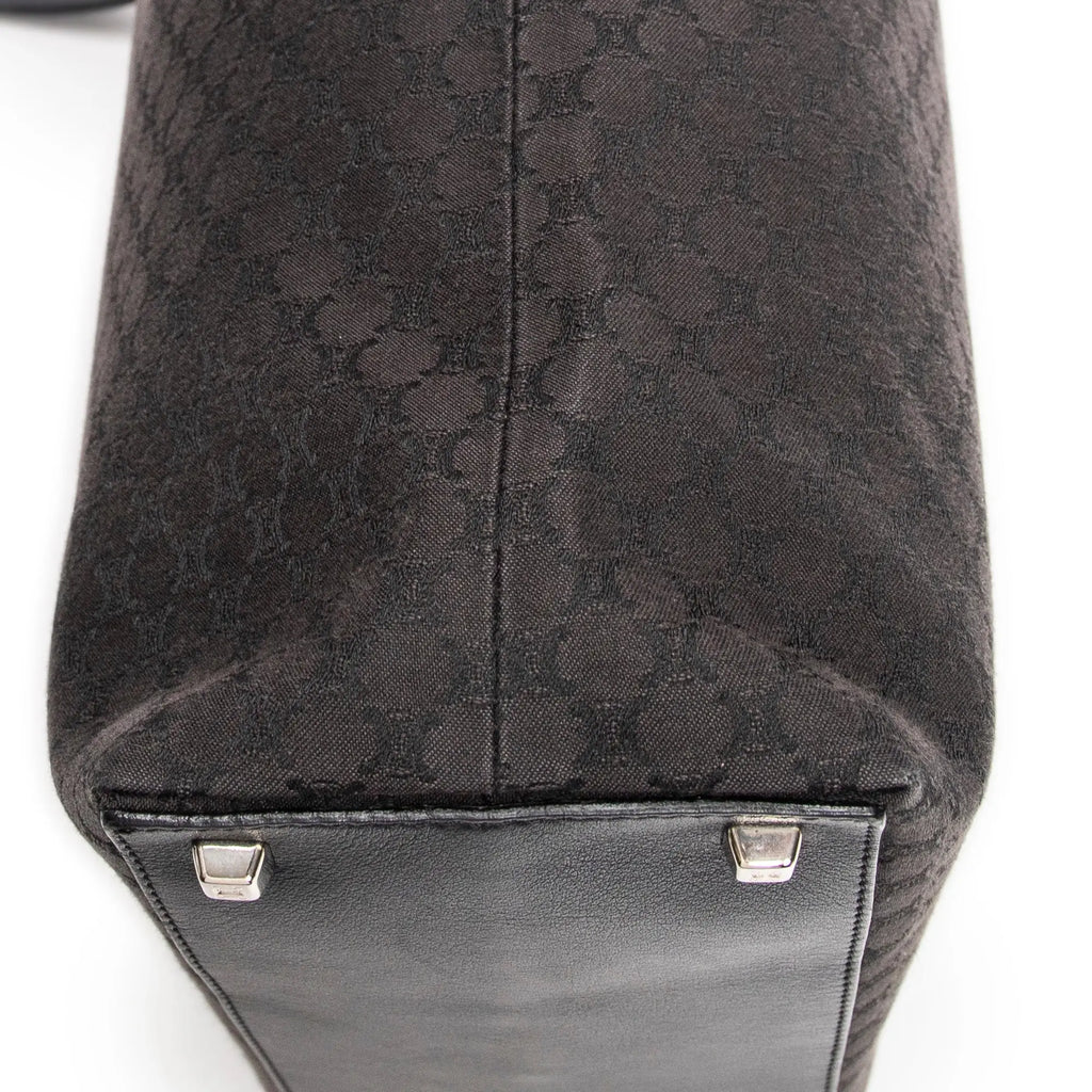 Bolso de hombro Tote de lona Macadam negra