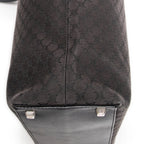 Bolso de hombro Tote de lona Macadam negra