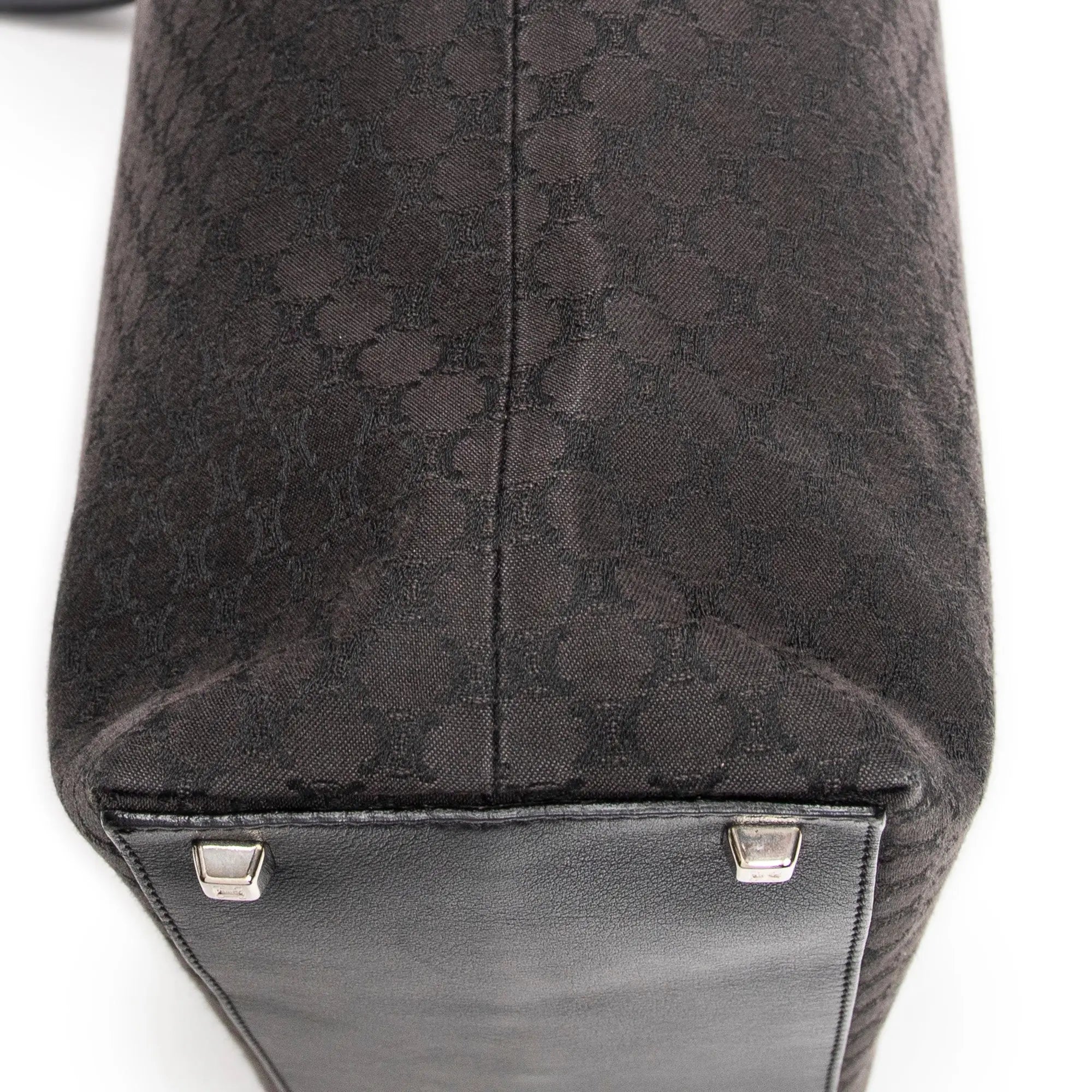Bolso de hombro Tote de lona Macadam negra