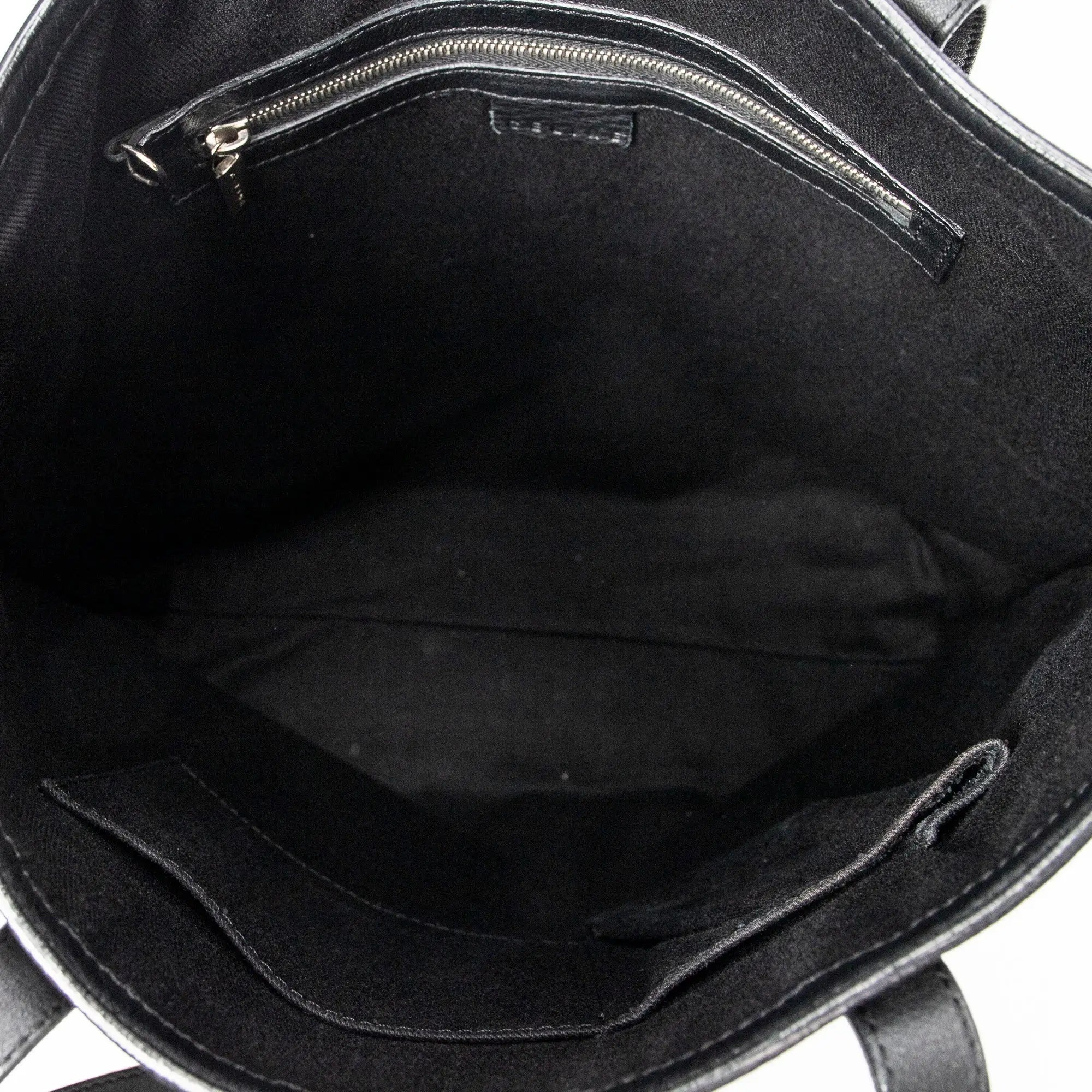 Bolso de hombro Tote de lona Macadam negra