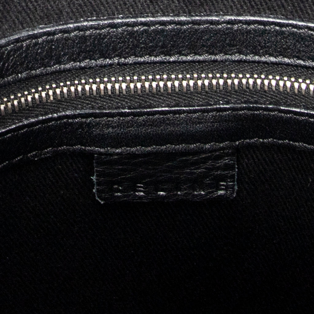 Shoulder Bag Shopping Tote Black Macadam Canvas