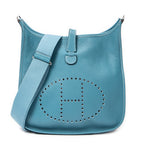Shoulder Bag Evelyne III GM Blue Jean Clemence Leather