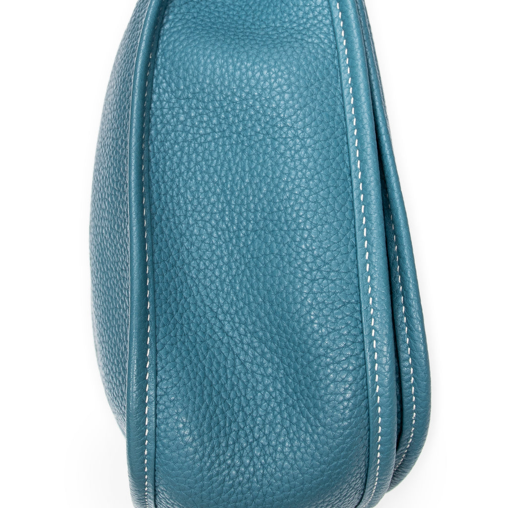 Shoulder Bag Evelyne III GM Blue Jean Clemence Leather