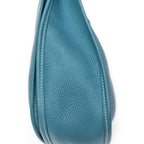 Shoulder Bag Evelyne III GM Blue Jean Clemence Leather