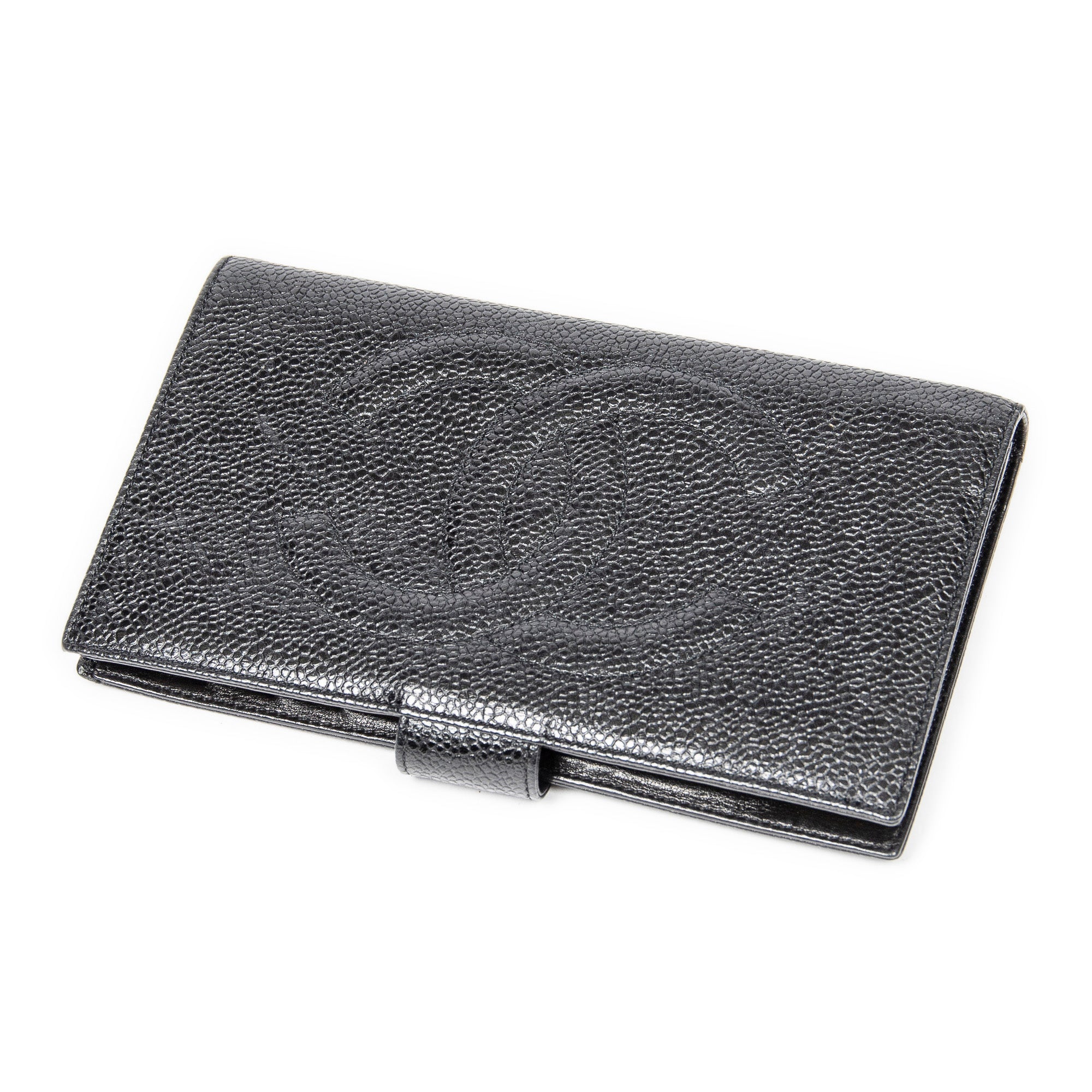 Wallet CC Timeless French Purse Wallet Black Caviar Leather