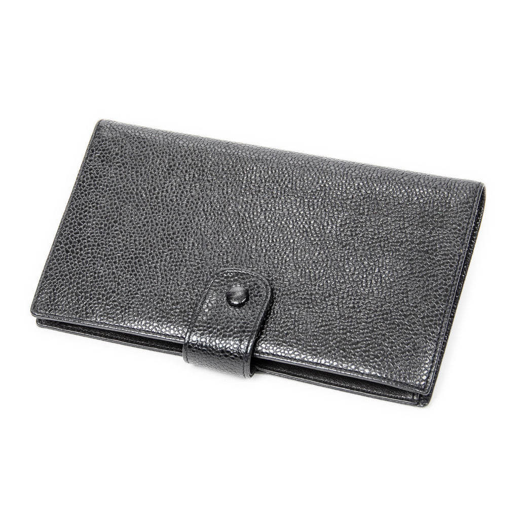 Wallet CC Timeless French Purse Wallet Black Caviar Leather