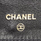 Wallet CC Timeless French Purse Wallet Black Caviar Leather