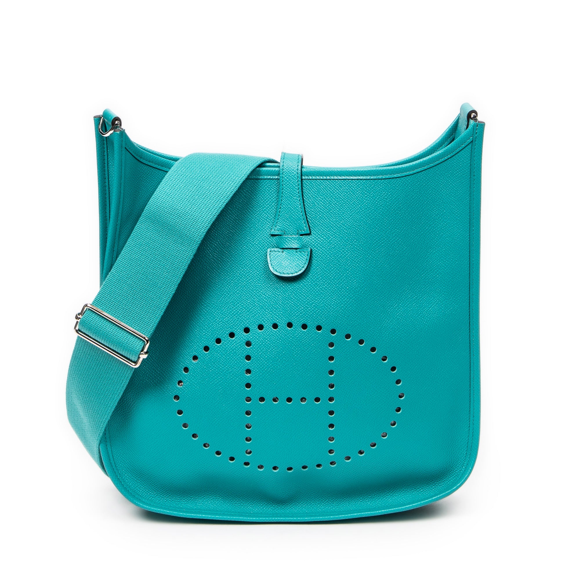 Shoulder Bag Evelyne III PM Vert Jade Epsom Leather