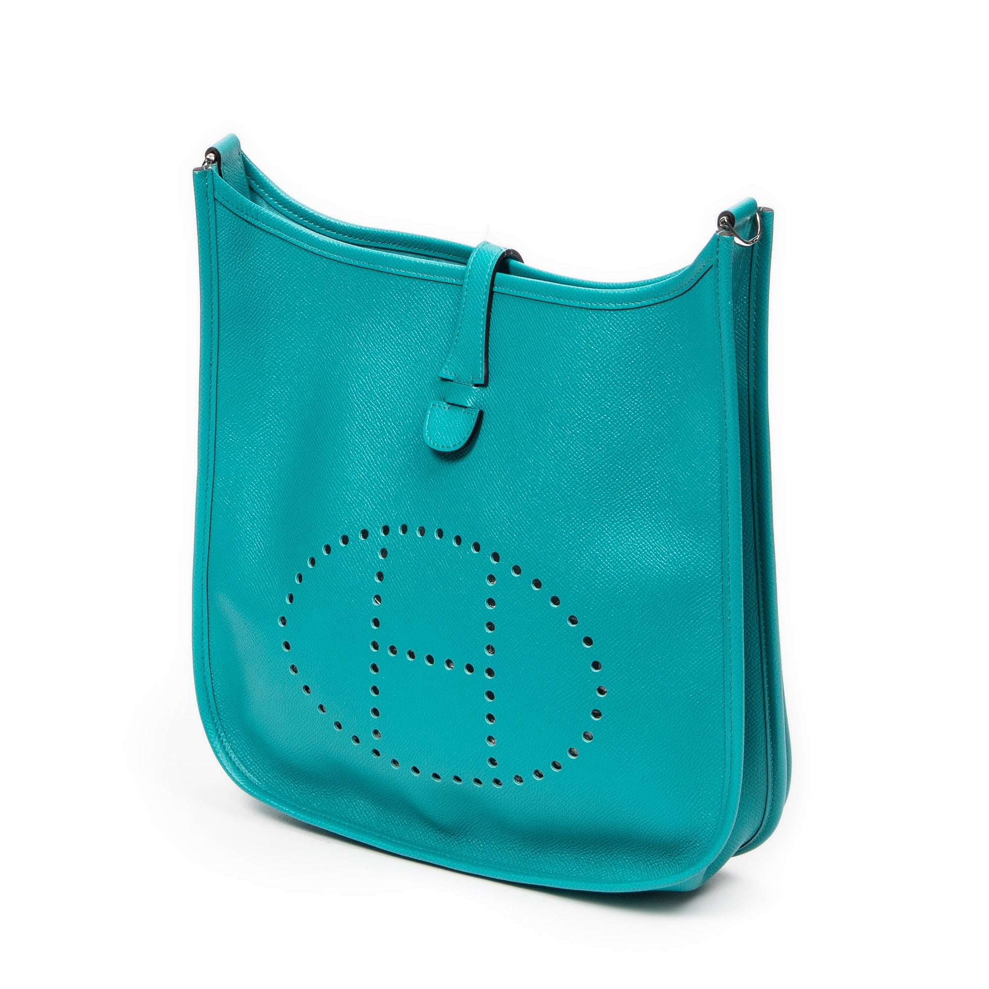 Shoulder Bag Evelyne III PM Vert Jade Epsom Leather