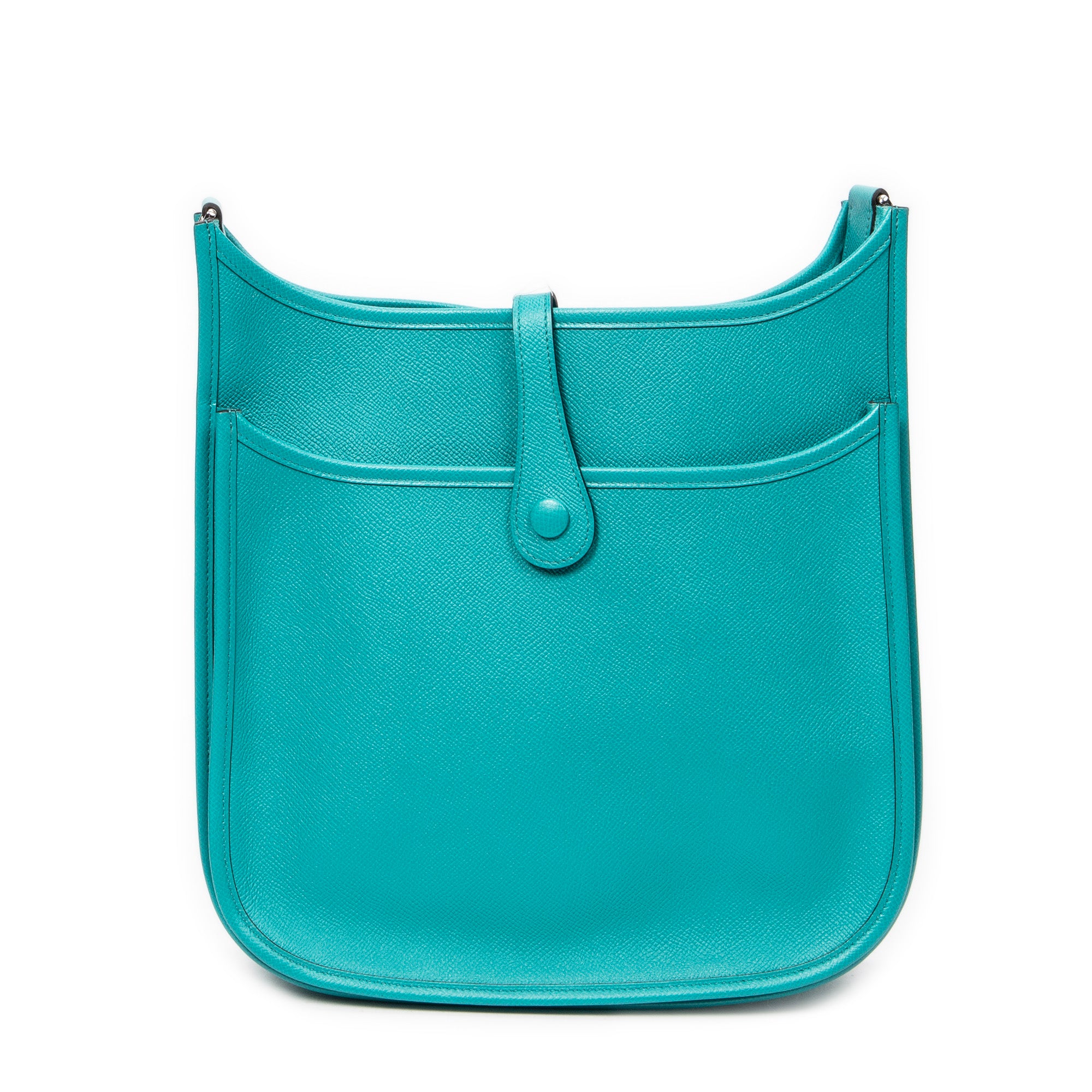 Shoulder Bag Evelyne III PM Vert Jade Epsom Leather